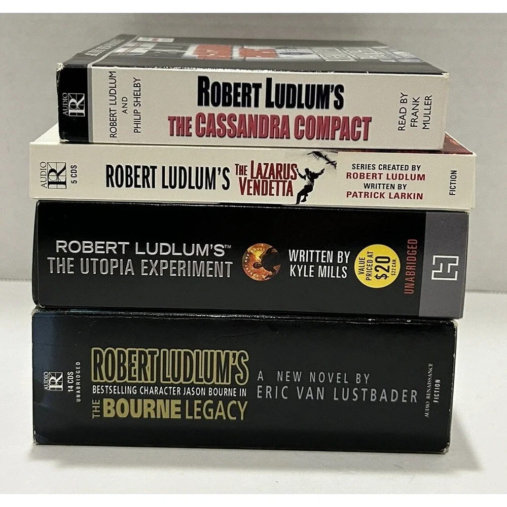 Robert Ludlum Action Thriller‎ Suspense Jason Bourne Lot of 4 Audiobooks